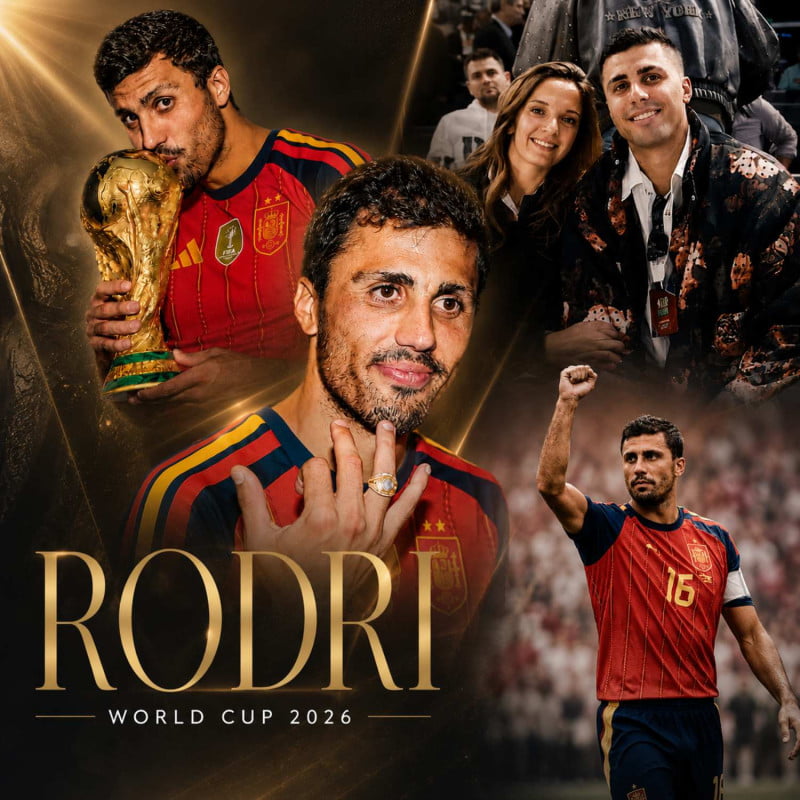 Rodri: Quả Bóng Vàng World Cup 2026 và cuộc sống không như một siêu sao